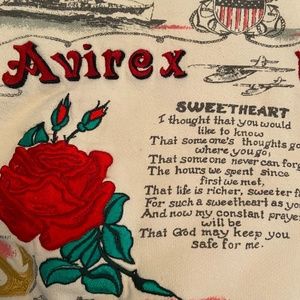 Authentic vintage 1990 Avirex sweetheart sweater.